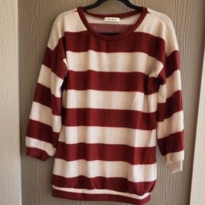 Lovely J Striped Soft Lightweight Top